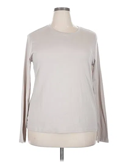 Pre-owned Eddie Bauer Long Sleeve T-shirt In Silver
