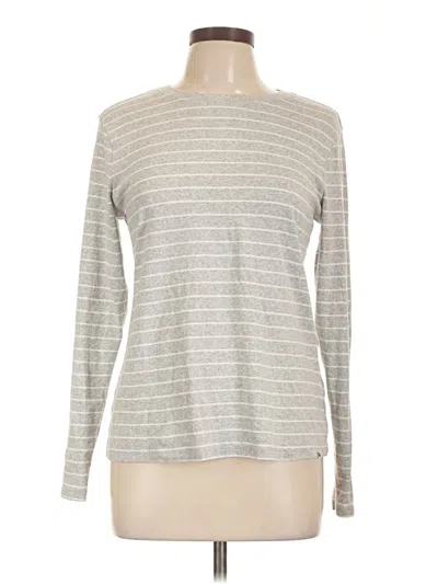 Pre-owned Eddie Bauer Long Sleeve T-shirt In Silver