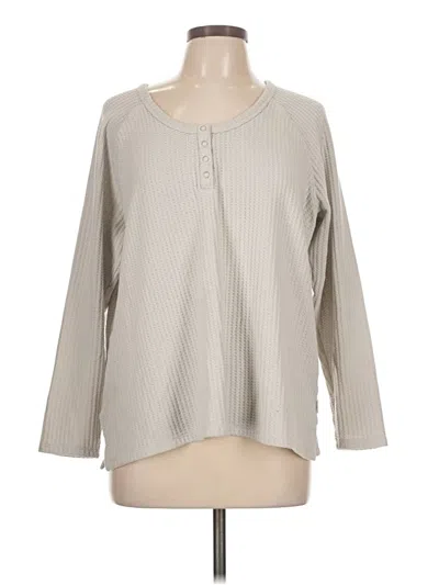 Pre-owned Eddie Bauer Long Sleeve T-shirt In Tan