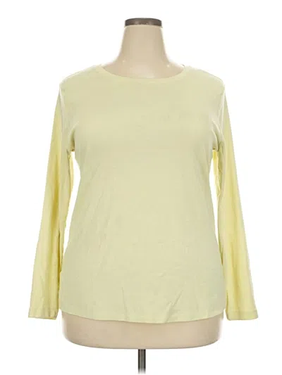 Pre-owned Eddie Bauer Long Sleeve T-shirt In Yellow