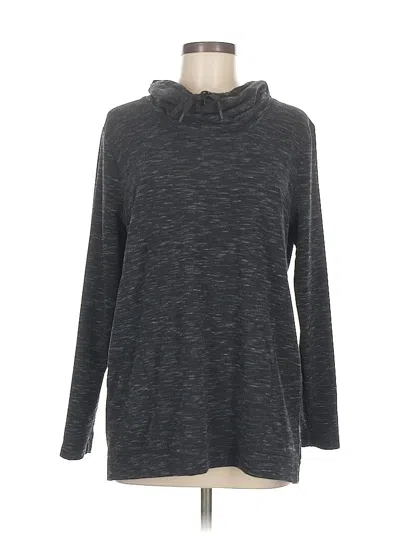 Pre-owned Eddie Bauer Long Sleeve Turtleneck In Black