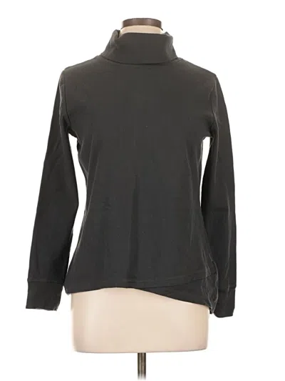 Pre-owned Eddie Bauer Long Sleeve Turtleneck In Black