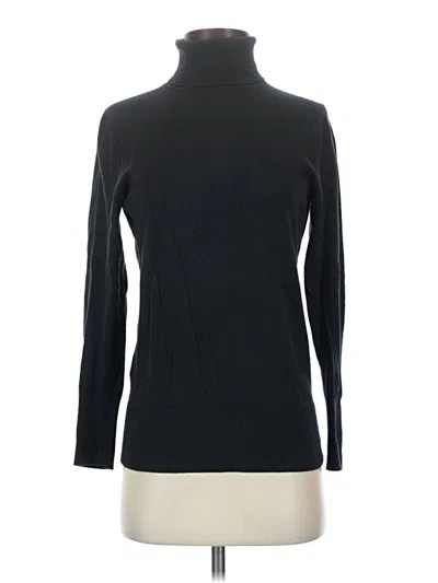 Pre-owned Eddie Bauer Long Sleeve Turtleneck In Black