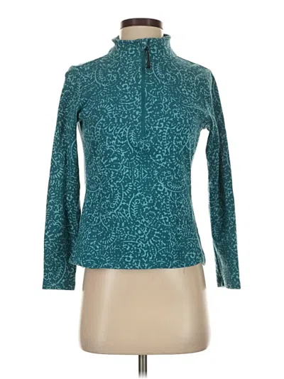 Pre-owned Eddie Bauer Long Sleeve Turtleneck In Blue