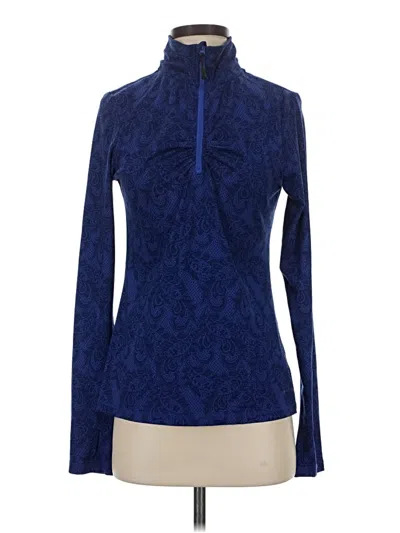 Pre-owned Eddie Bauer Long Sleeve Turtleneck In Blue