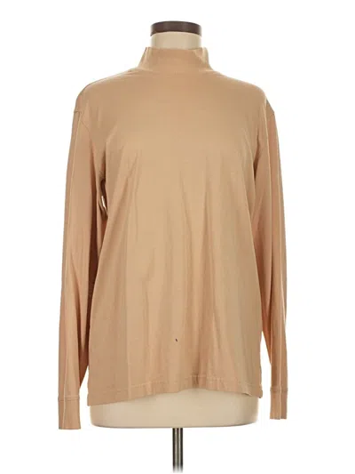 Pre-owned Eddie Bauer Long Sleeve Turtleneck In Brown