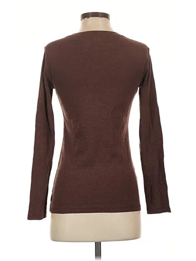 Pre-owned Eddie Bauer Long Sleeve Turtleneck In Brown