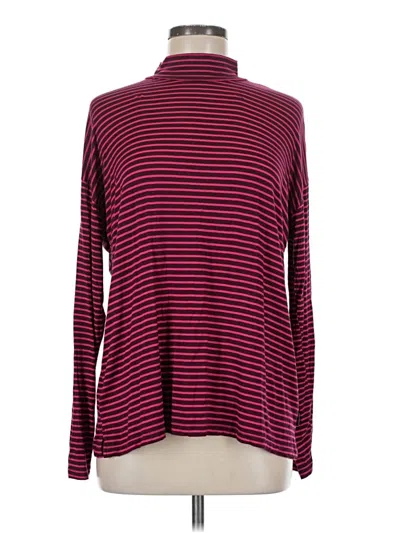 Pre-owned Eddie Bauer Long Sleeve Turtleneck In Burgundy