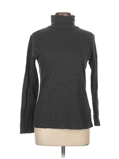 Pre-owned Eddie Bauer Long Sleeve Turtleneck In Gray