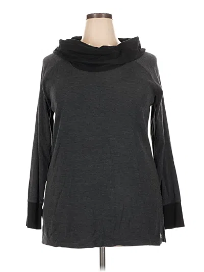 Pre-owned Eddie Bauer Long Sleeve Turtleneck In Gray