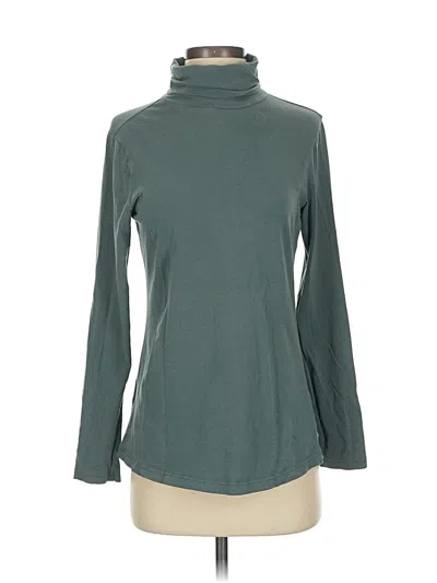 Pre-owned Eddie Bauer Long Sleeve Turtleneck In Green