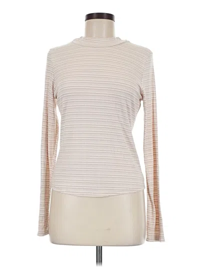 Pre-owned Eddie Bauer Long Sleeve Turtleneck In Ivory