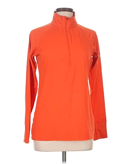Pre-owned Eddie Bauer Long Sleeve Turtleneck In Orange