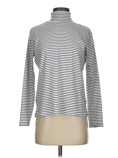 Pre-owned Eddie Bauer Long Sleeve Turtleneck In Silver