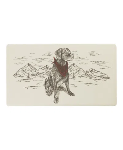 Eddie Bauer Man's Best Friend Non-slip Kitchen Mat, 17.5" X 32" In Multi