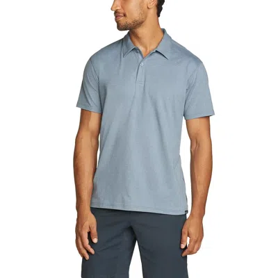 Eddie Bauer Men's Hyoh 4s Short-sleeve Polo T-shirt In Silver