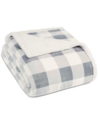 Eddie Bauer Mountain Plaid Sherpa Blanket
