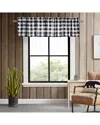 Eddie Bauer Mountain Plaid Window Valance In Black & White