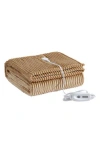 Eddie Bauer Mountain Valley Ribbed Plush Throw Blanket In Brown