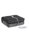 Eddie Bauer Mountain Valley Ribbed Plush Throw Blanket In Gray