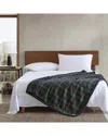 Eddie Bauer Nautica Mountain Pine Tartan Green Throw In Green