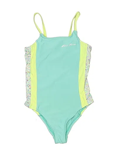 Pre-owned Eddie Bauer Kids' One Piece Swimsuit In Green