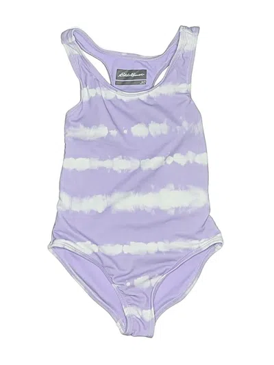 Pre-owned Eddie Bauer Kids' One Piece Swimsuit In Purple