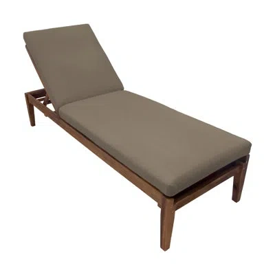 Eddie Bauer Outdoor Chaise Lounge Cushion, Sunbrella Fade & Water Resistant For Pool-side Chaise Loungers & Deck In Canvas Taupe Sunbrella® Canvas