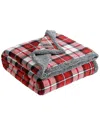 Eddie Bauer Parkwood Plaid Plush Reversible Throw Blanket