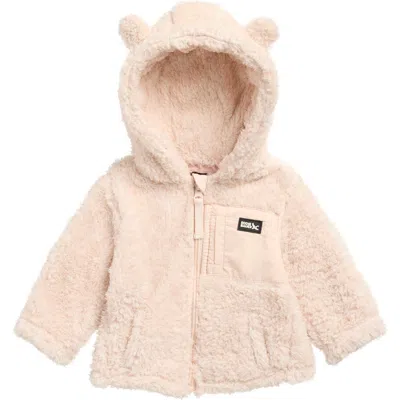 Eddie Bauer Babies'  Plush Faux Fur Hooded Jacket In Pink