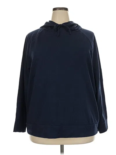 Pre-owned Eddie Bauer Poncho In Blue