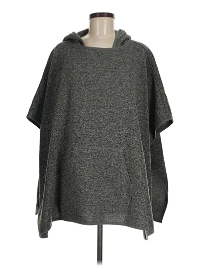 Pre-owned Eddie Bauer Poncho In Gray