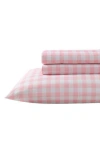 Eddie Bauer Kids Poppy Plaid Ultra Soft Sheet Set In Medium Pink