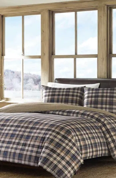 Eddie Bauer Port Gamble Twin Comforter & Sham Set In Blue