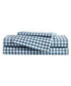 Eddie Bauer Preston Check Microfiber 3-pc. Sheet Set, Twin In Blue