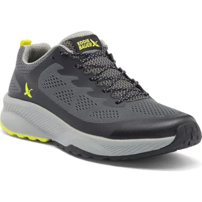 Eddie Bauer Primal Trail Sneaker In Grey/charcoal/lime