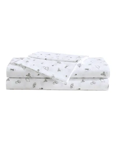 Eddie Bauer Printed 100% Cotton Percale 3-pc. Sheet Set, Twin