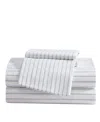 Eddie Bauer Printed 100% Cotton Percale 3-pc. Sheet Set, Twin In Essential Stripe