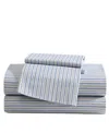 Eddie Bauer Printed 100% Cotton Percale 3-pc. Sheet Set, Twin In Ticking Stripe