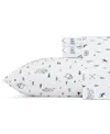 Eddie Bauer Printed 100% Cotton Percale 3-pc. Sheet Set, Twin Xl In Campout
