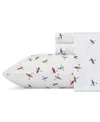 Eddie Bauer Printed 100% Cotton Percale 3-pc. Sheet Set, Twin Xl In Kayak