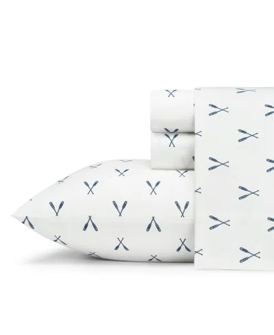Eddie Bauer Printed 100% Cotton Percale 3-pc. Sheet Set, Twin Xl In Oar