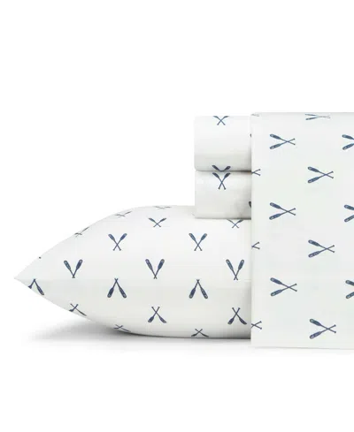 Eddie Bauer Printed 100% Cotton Percale 4-pc. Sheet Set, Full In Oar