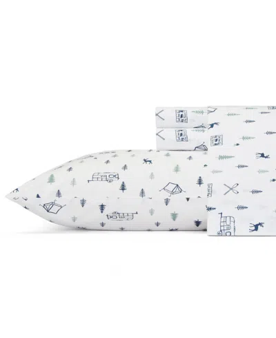 Eddie Bauer Printed 100% Cotton Percale 4-pc. Sheet Set, King In Camp Out