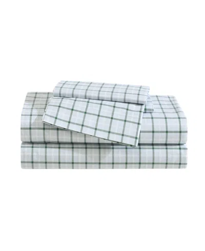 Eddie Bauer Printed 100% Cotton Percale 4-pc. Sheet Set, King In Classic Tattersall Plaid