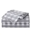 Eddie Bauer Printed 100% Cotton Percale 4-pc. Sheet Set, Queen In Lakehouse Plaid