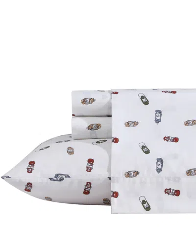 Eddie Bauer Printed 100% Cotton Percale 4-pc. Sheet Set, Queen In Explore Lantern