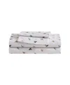 Eddie Bauer Printed 100% Cotton Percale 4-pc. Sheet Set, Full In White