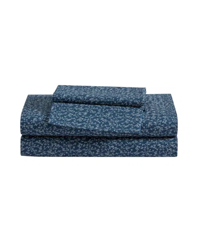 Eddie Bauer Printed 100% Cotton Percale 4-pc. Sheet Set, Queen In Blue