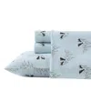 Eddie Bauer Printed Cotton Flannel 3-pc. Sheet Set, Twin In Dog Friends Blue